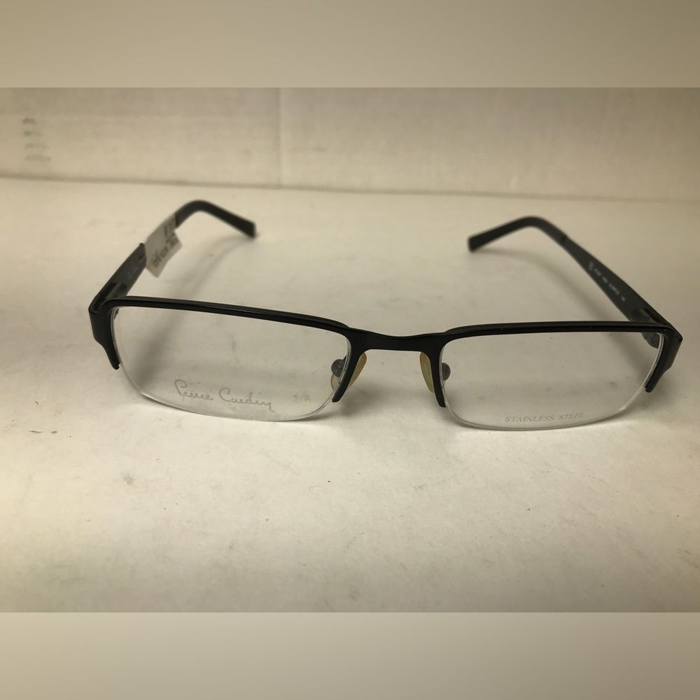 Men's Pierre Cardin Satin Black PC607 53-19-140 Eyeglass Frames